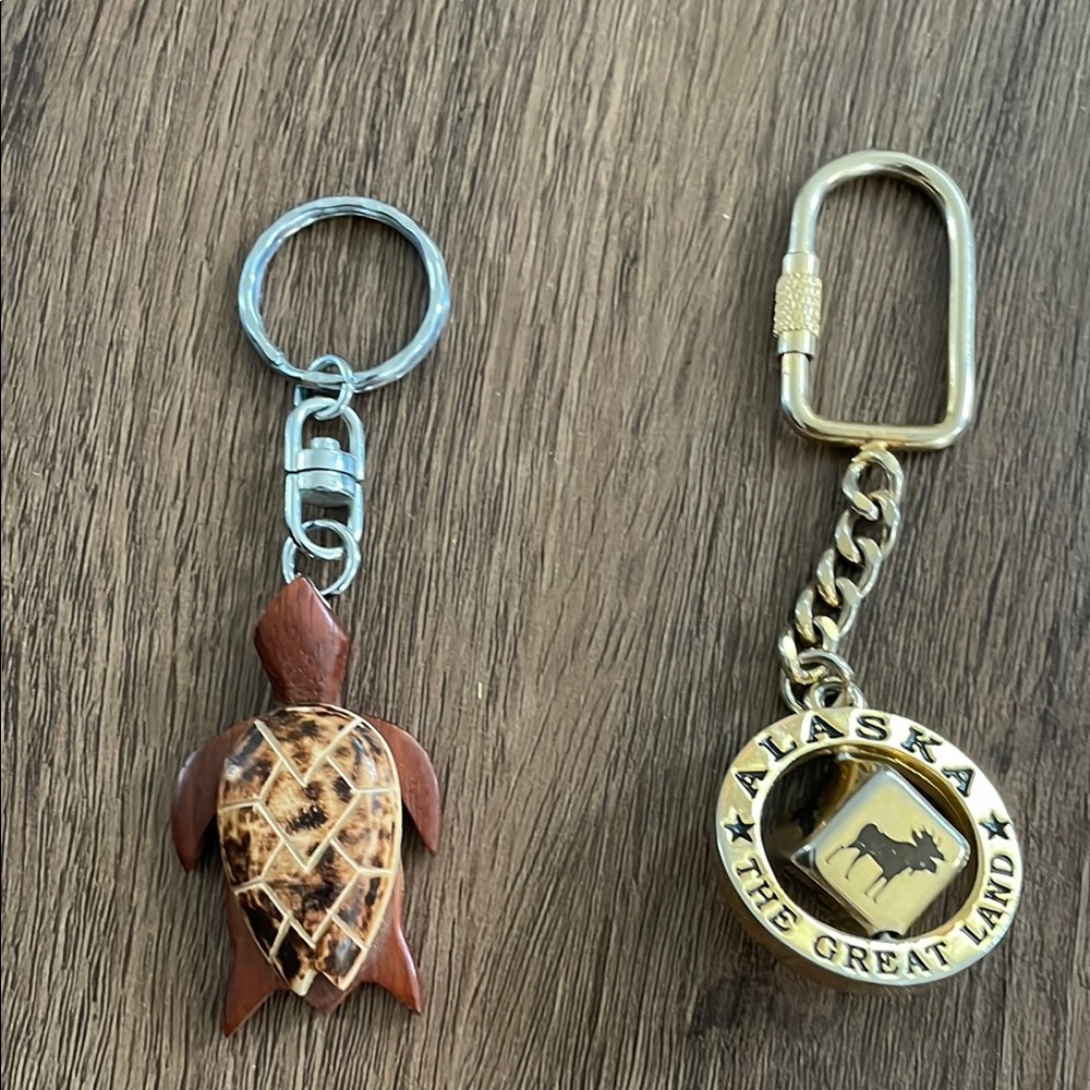 Alaska the Great Land and Craft Turtle Keychains